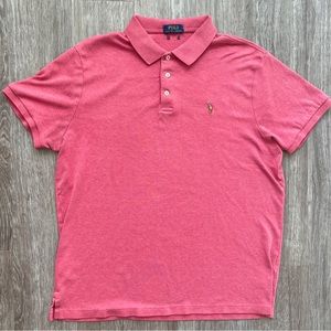 Polo by Ralph Lauren Shirt Short Sleeve Mens Large Salmon